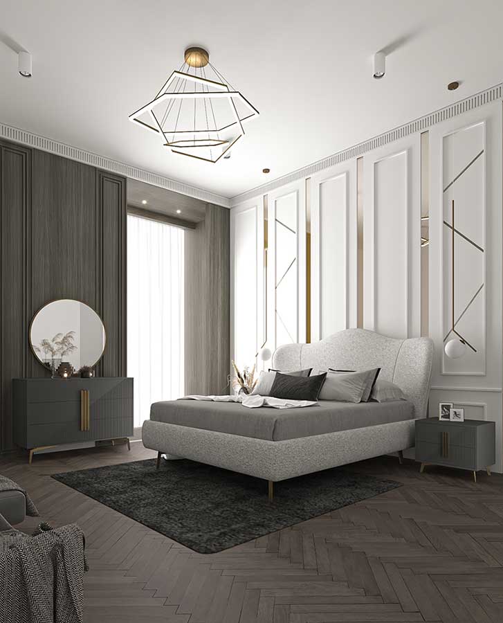 Modernes Schlafzimmer im italienischen Stil